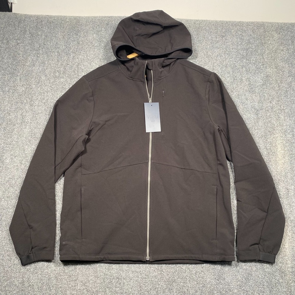 VRST Cold Weather Performance Jacket Medium Black Mens Hooded Wind Resistant NWT